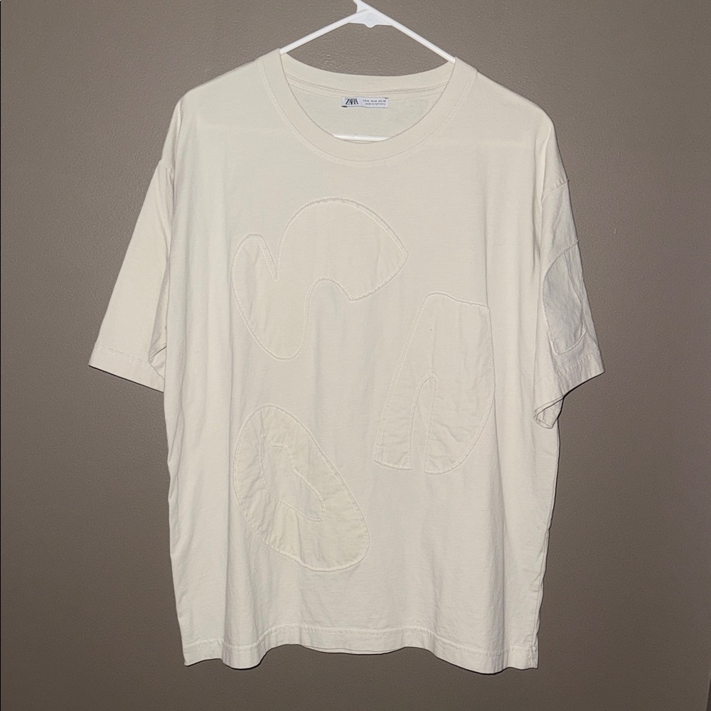 Zara Men’s Cream T-Shirt (Never Worn)